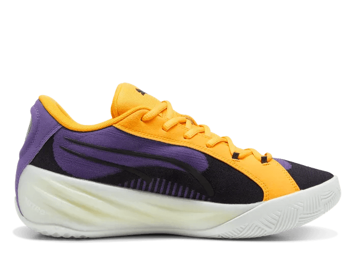 PUMA All-Pro NITROâ¢ Basketball in Team Violet/Yellow Sizzle/White
