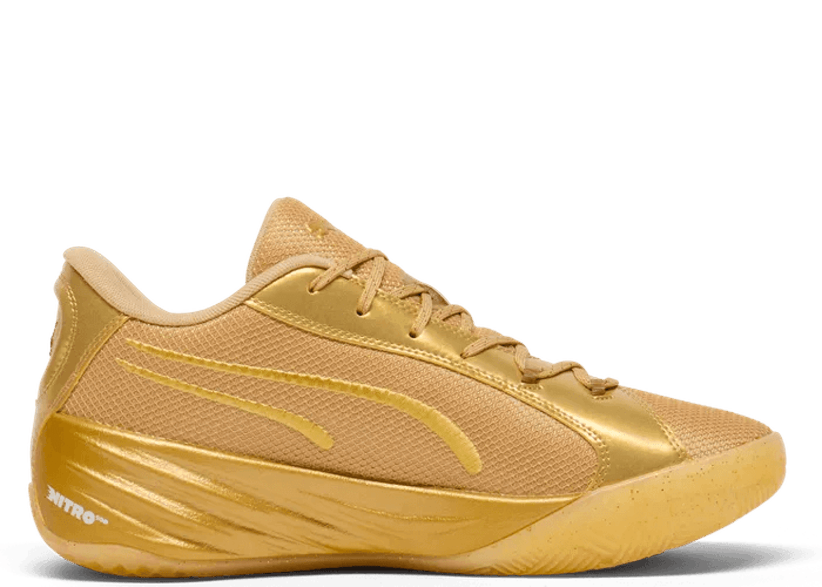 PUMA x Tyrese Haliburton ☆ All Pro Nitro ‘Gold Rush’ The Tyrese Haliburton x Puma All-Pro Nitro Gold Rush is