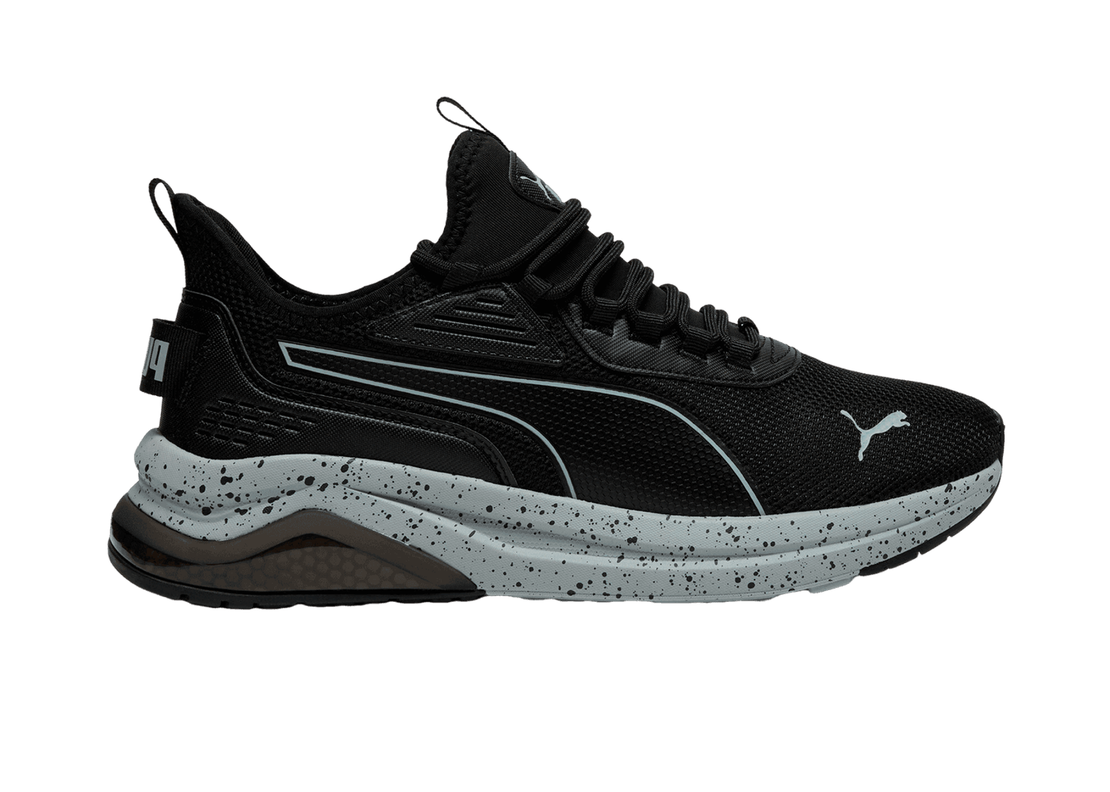 PUMA Amplifer Speckle Sneakers in Black