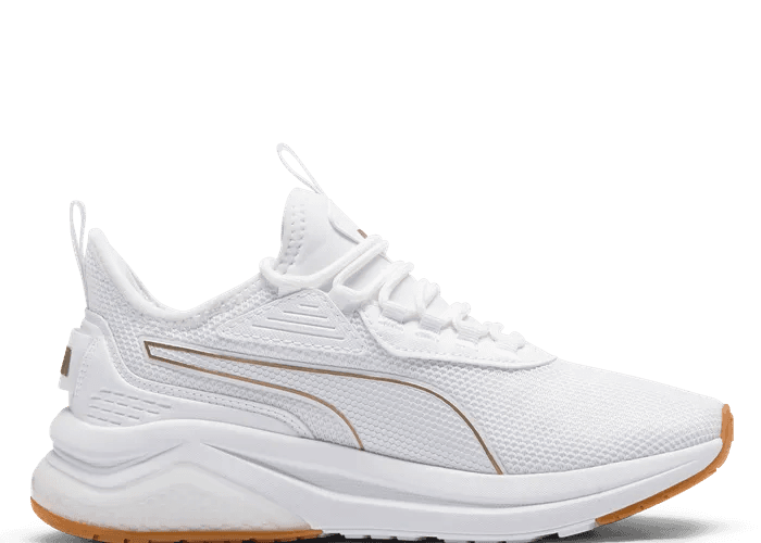 PUMA Amplifier Sneakers in White/Gold - 397681-13 Release Info