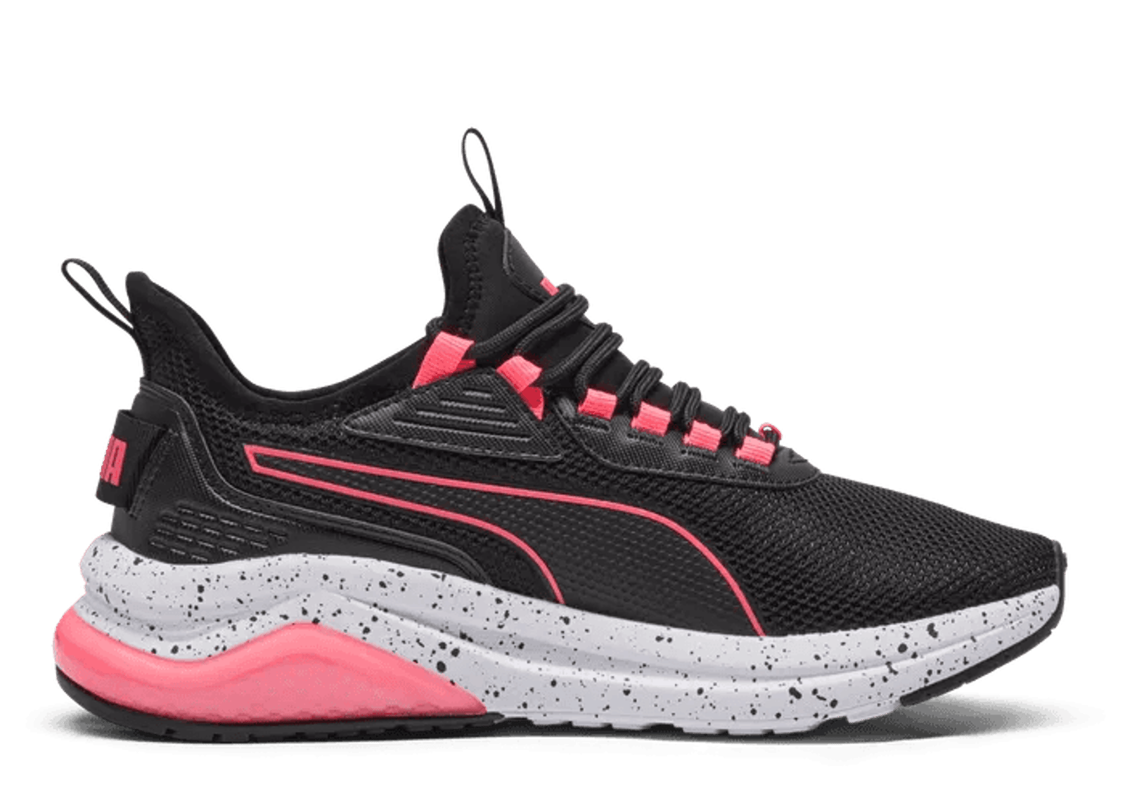 PUMA Amplifier Speckle Sneakers in Black