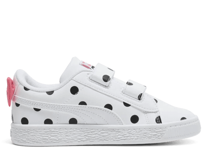 PUMA Basket Bow Sneakers in White (PS)