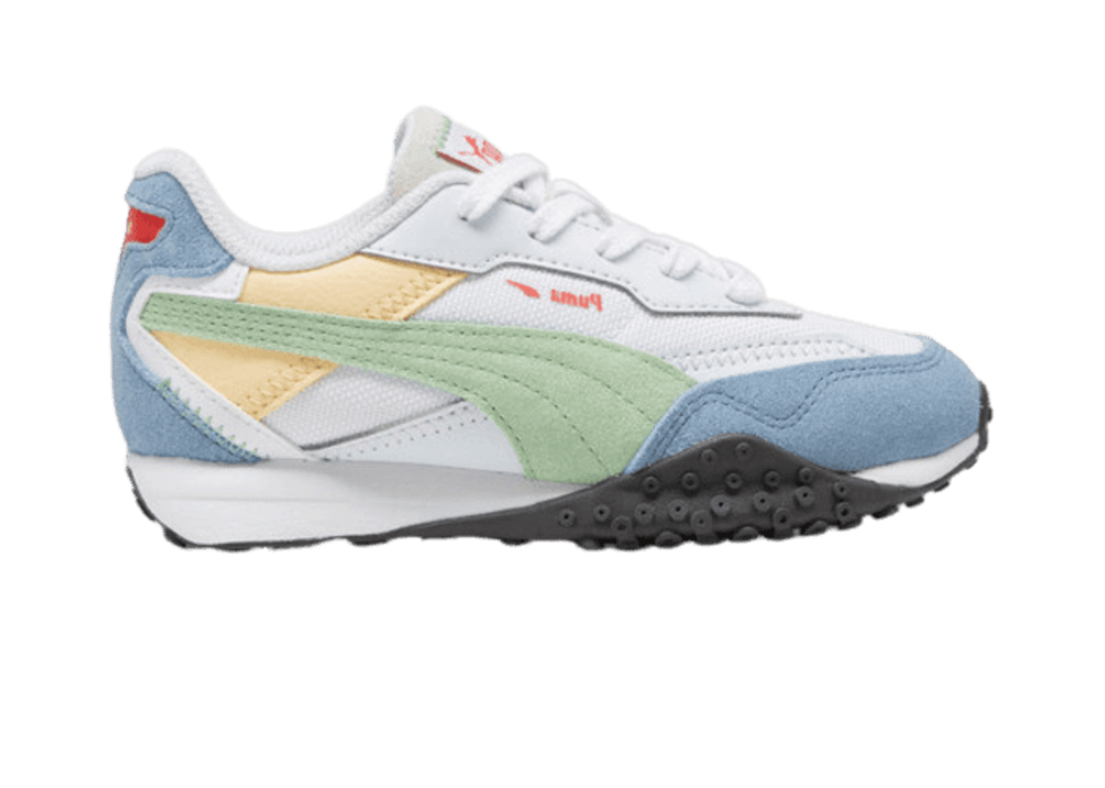 PUMA Blktop Rider BTS Sneakers in White/Pure Green/Zen Blue (PS PUMA Blktop Rider BTS Sneakers in White/Pure Green/Zen Blue (PS