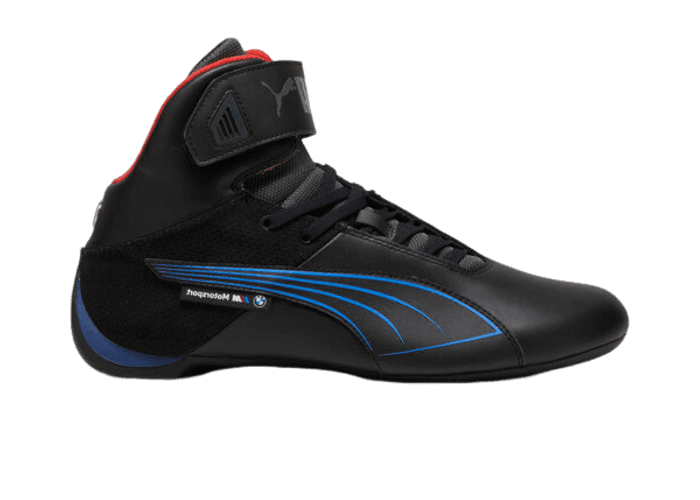 PUMA BMW M Motorsport Future Cat Mid Sneakers in Black/Cool Cobalt