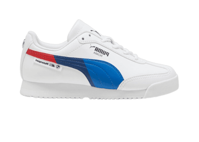 PUMA BMW M Motorsport Roma Via Sneakers in White/Warm White (GS)