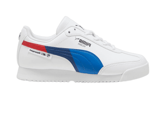 PUMA BMW M Motorsport Roma Via Sneakers in White/Warm White (GS)