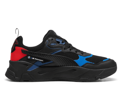 PUMA BMW M Motorsport Trinity Sneakers in Black/Pro Blue/Pop Red