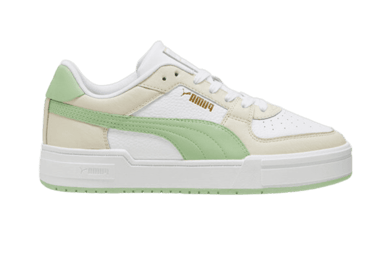 PUMA CA Pro Classic Sneakers in White/Alpine Snow/Pure Green