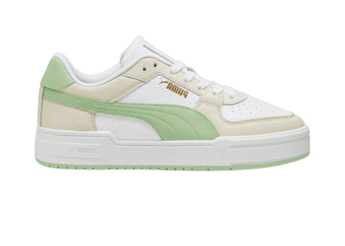 PUMA CA Pro Classic Sneakers in White/Alpine Snow/Pure Green