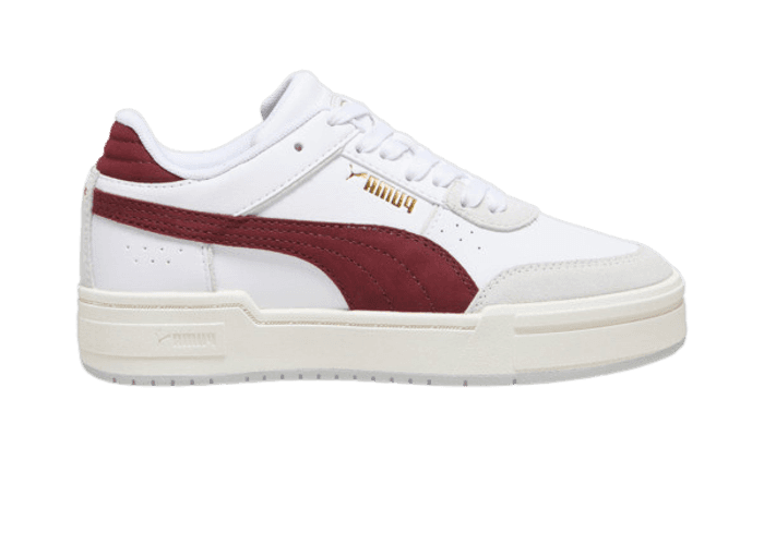 PUMA CA Pro Sport Mix Sneakers in White/Feather Grey/Dark Jasper (GS)