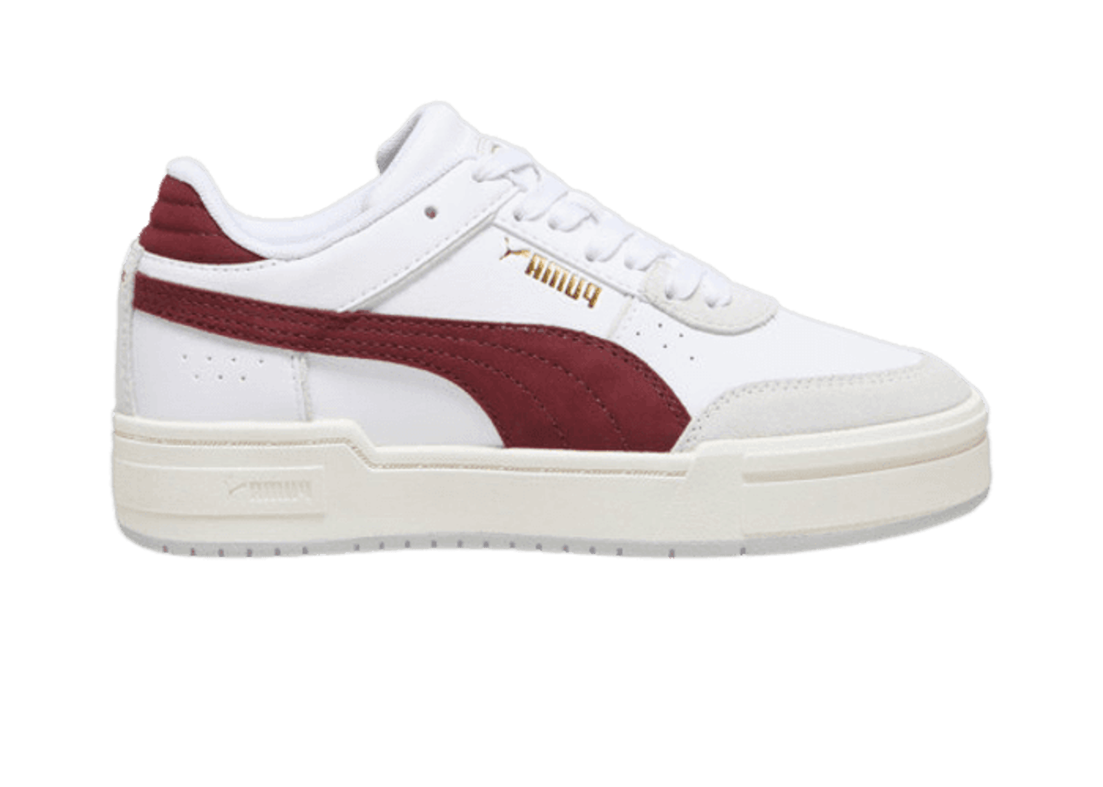 PUMA CA Pro Sport Mix Sneakers in White/Feather Grey/Dark Jasper (GS)