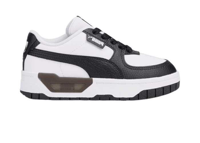 Puma Cali Dream Leather Little Kid 'White Black'