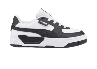 PUMA Cali Dream Leather Sneakers in White/Black (GS)