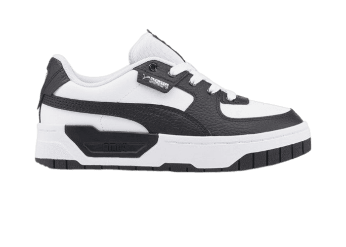 PUMA Cali Dream Leather Sneakers in White/Black (GS)