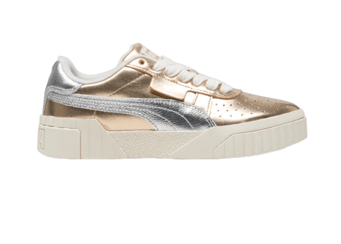 PUMA Cali Mixed Metals Sneakers in Gold/Silver/Black (GS)