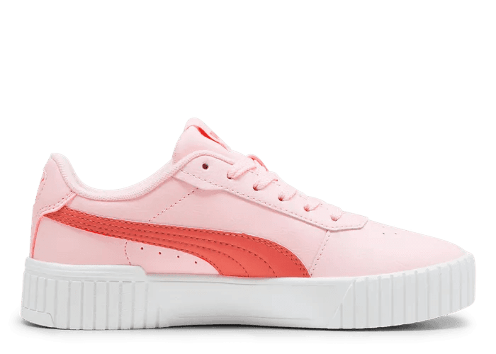 PUMA Carina 2.0 Sneakers Big in Whisper Of Pink/Active Red/White (GS)