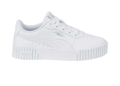 PUMA Carina 2.0 Sneakers in White/Silver (PS)