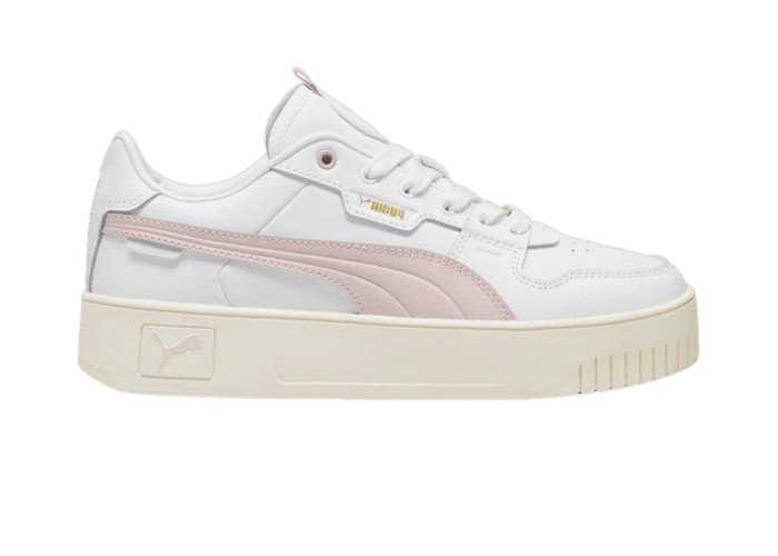 ☆Carina☆ PUMA Carina Street Lux Sneakers Women in White/Mauve Mist/Gold