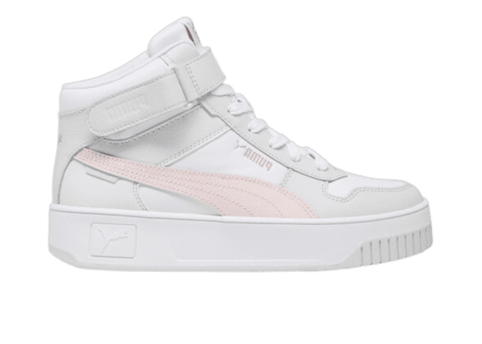 High Top White And Pink Puma Cali PUMA Carina Street Mid Sneakers