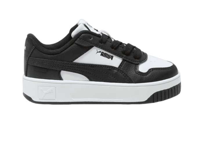 PUMA Carina Street Sneakers in White/Black (PS)
