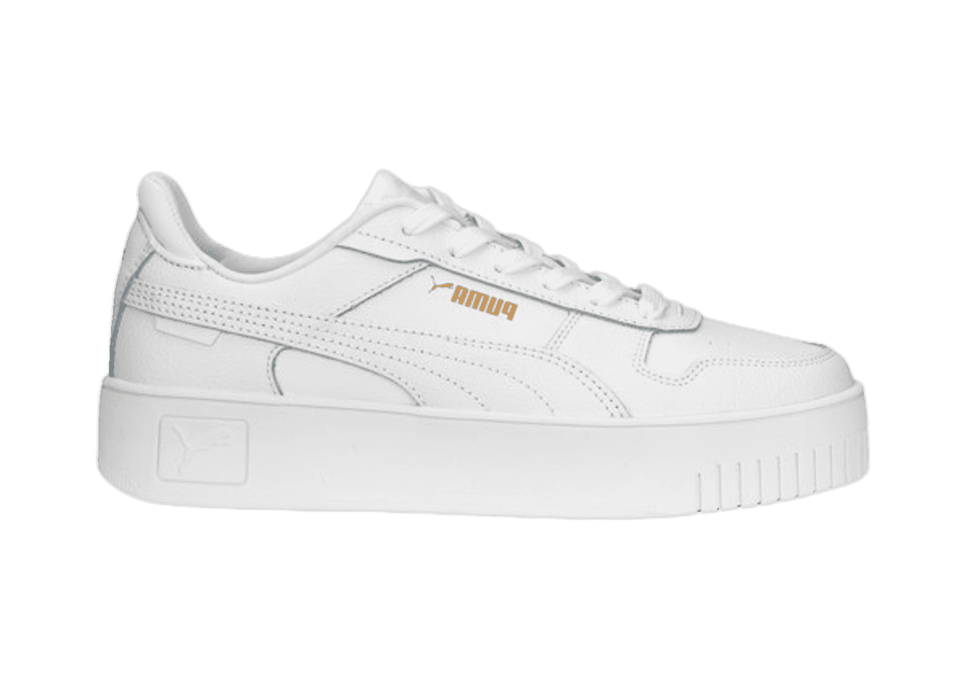 PUMA Carina Street Sneakers in White/Gold