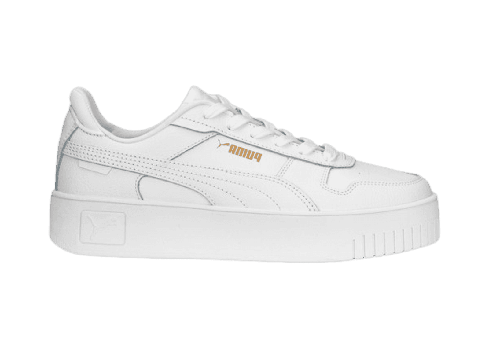 PUMA Carina Street Sneakers in White/Gold