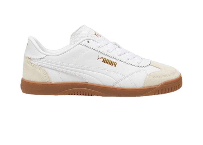 PUMA Club 5v5 Lux Sneakers in Alpine Snow/White/Gold - 397449-01