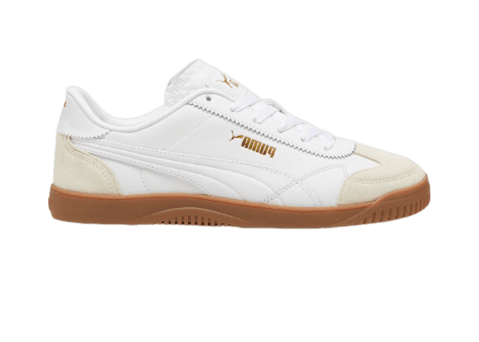 PUMA Club 5v5 Lux Sneakers in Alpine Snow/White/Gold - 397449-01