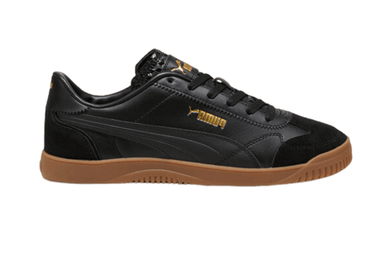 PUMA Club 5v5 Lux Sneakers in Black/Gold