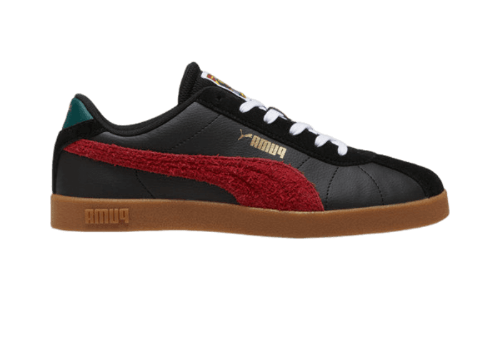 PUMA Club II Year Of Sports Sneakers in Black/Intense Red/Gum