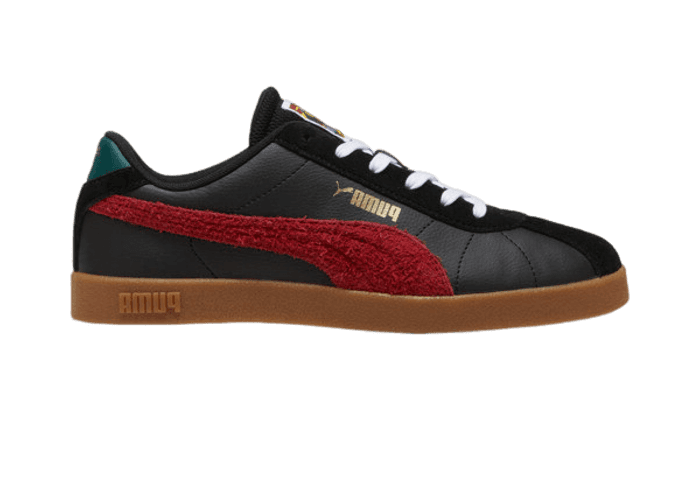 PUMA Club II Year Of Sports Sneakers in Black/Intense Red/Gum