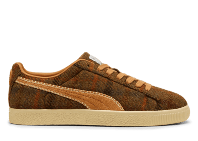 Puma Clyde Harris Tweed Chamomile Caramel Latte