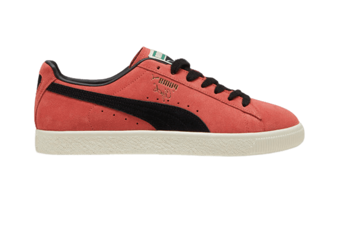 PUMA Clyde OG Sneakers in Salmon/Frosted Ivory/Black