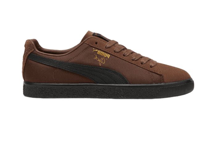 PUMA Clyde Soph Sneakers in Espresso Brown/Black