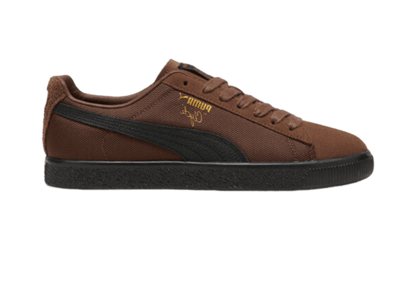 PUMA Clyde Soph Sneakers in Espresso Brown/Black