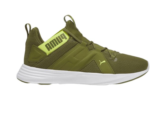 PUMA Contempt Demi Training in Olive Green/Lime Sheen