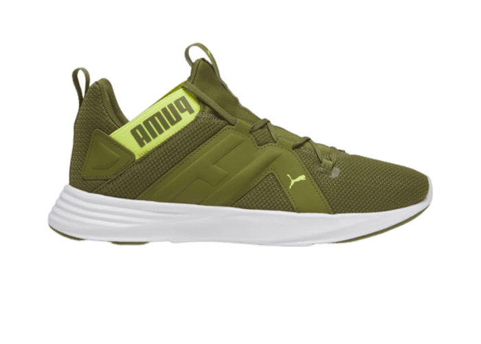 PUMA Contempt Demi Training in Olive Green/Lime Sheen