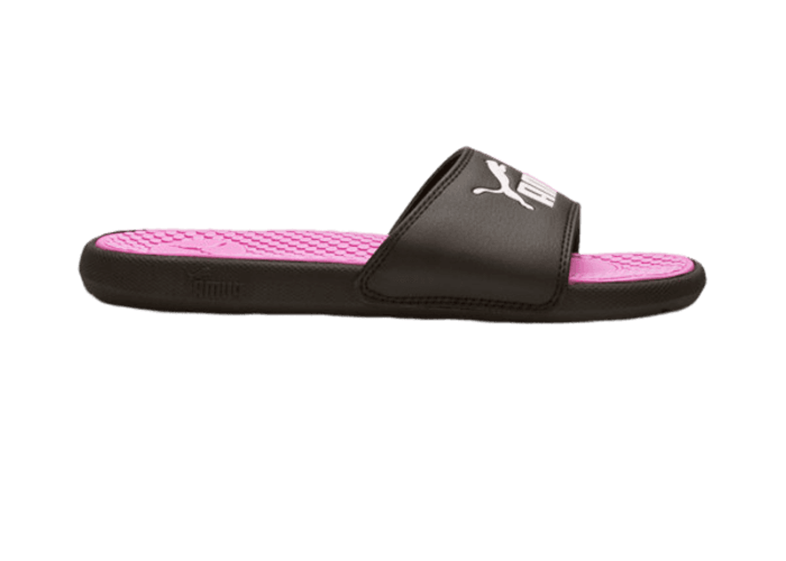 PUMA Cool Cat Slides in Black/Opera Mauve/White