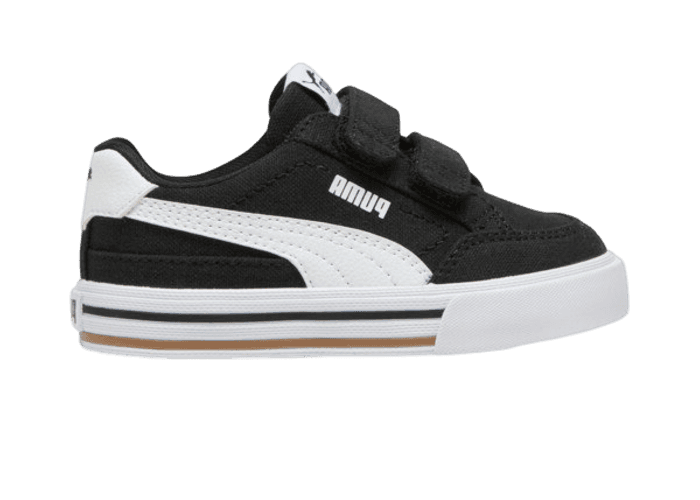 PUMA Court Classic Vulc Formstrip s' Sneakers in Black/White (TD)