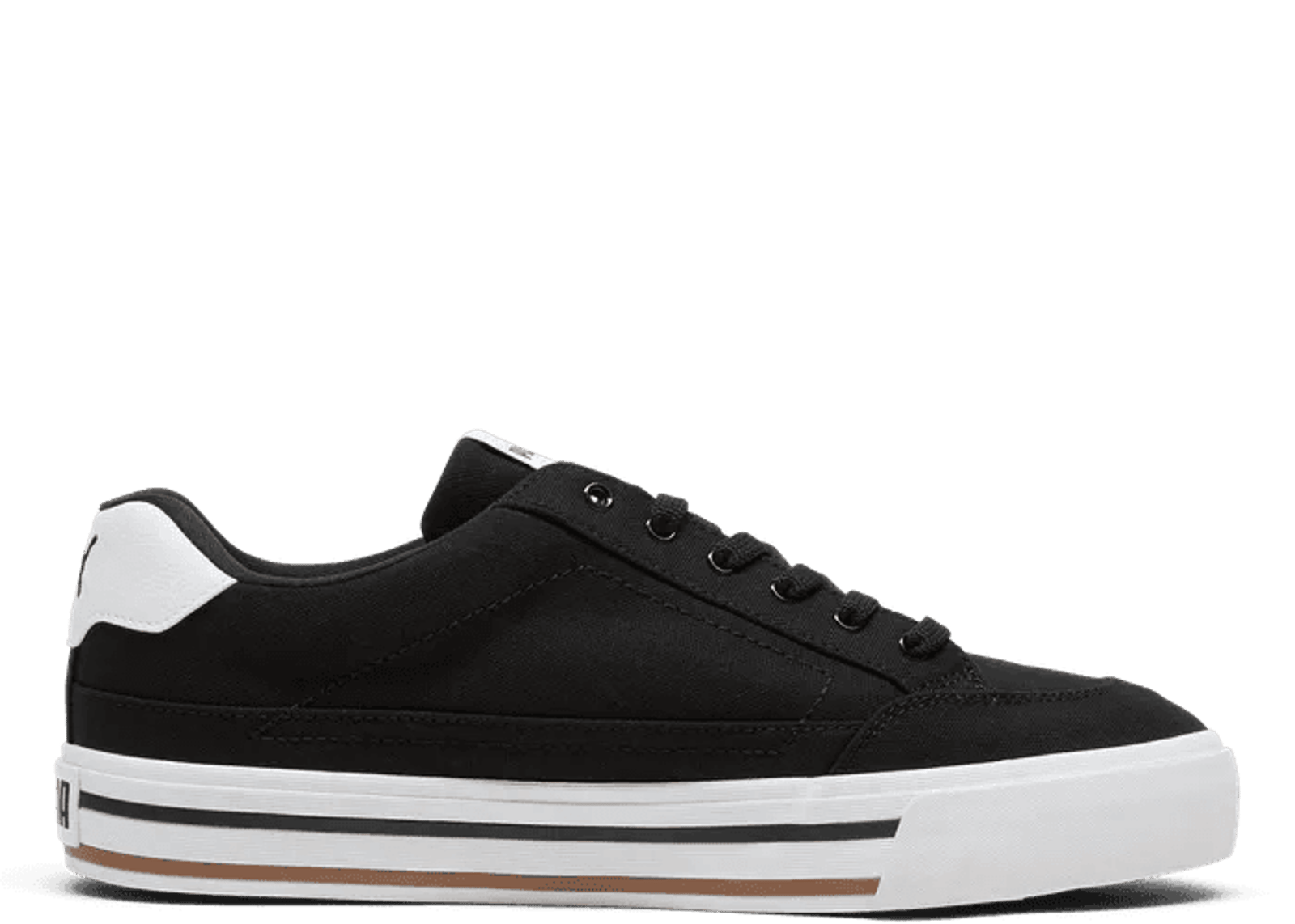 PUMA Court Classic Vulc Sneakers in Black/White