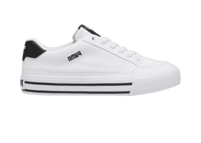 PUMA Court Classic Vulc Sneakers in White/Black