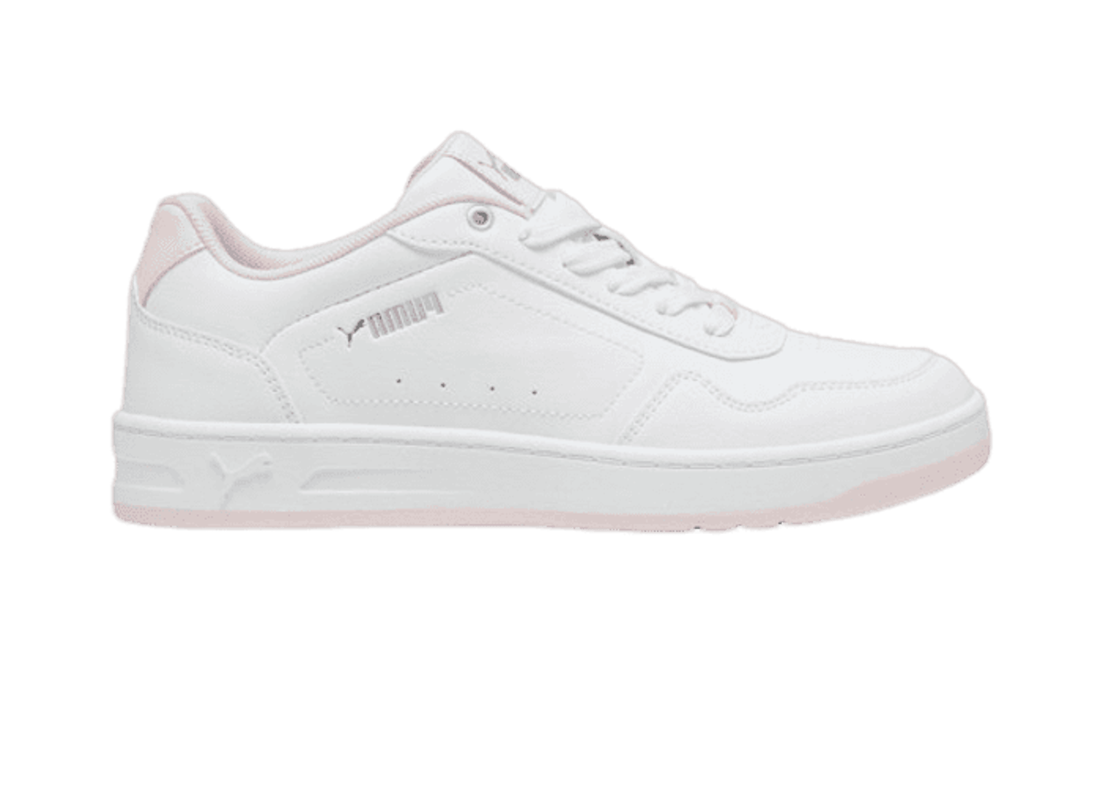 スニーカー ^PUMA^ Coat Classic White Pink Silver 39502104 395021-04 PUMA Court Classy Sneakers in White/Whisper Of Pink/Silver