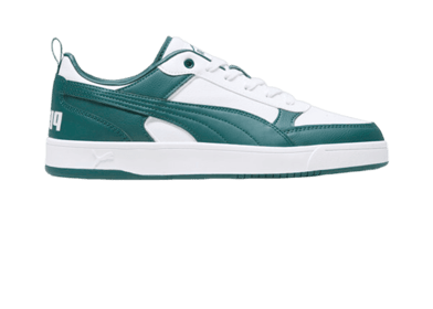 PUMA Dribble Sneakers in White/Malachite