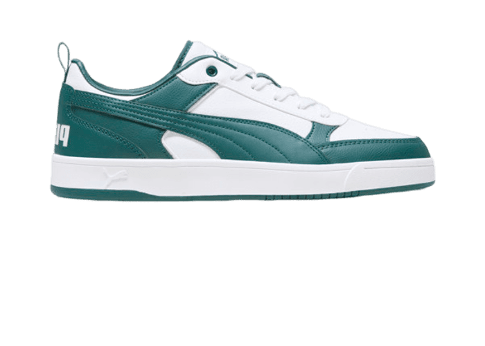 PUMA Dribble Sneakers in White/Malachite