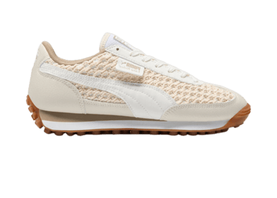 PUMA Easy Rider Knit Sneakers in Warm White/Oak Branch