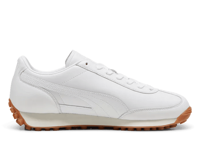 PUMA Easy Rider Leather Sneakers in White/Frosted Ivory