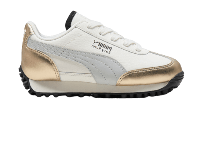 PUMA Easy Rider Mixed Metals in Warm White/Gold/Glacial Grey (PS)