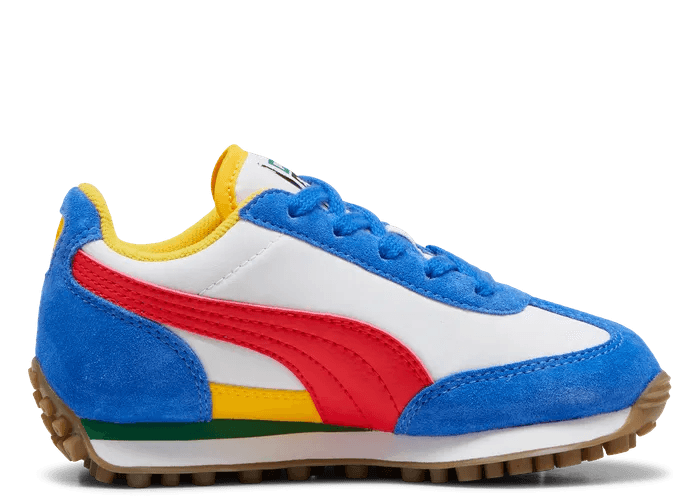 PUMA Easy Rider Sneakers in White/Red (PS)