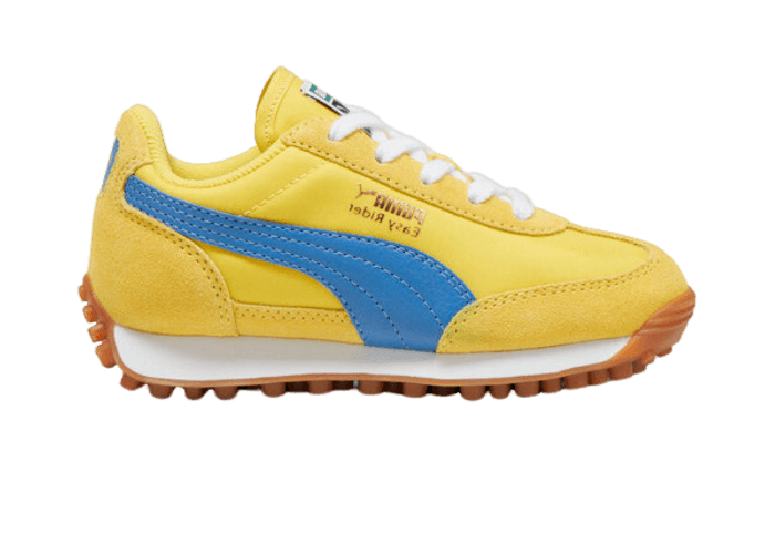 PUMA Easy Rider Vintage Sneakers in Speed Yellow/Bluemazing/Gold (PS)