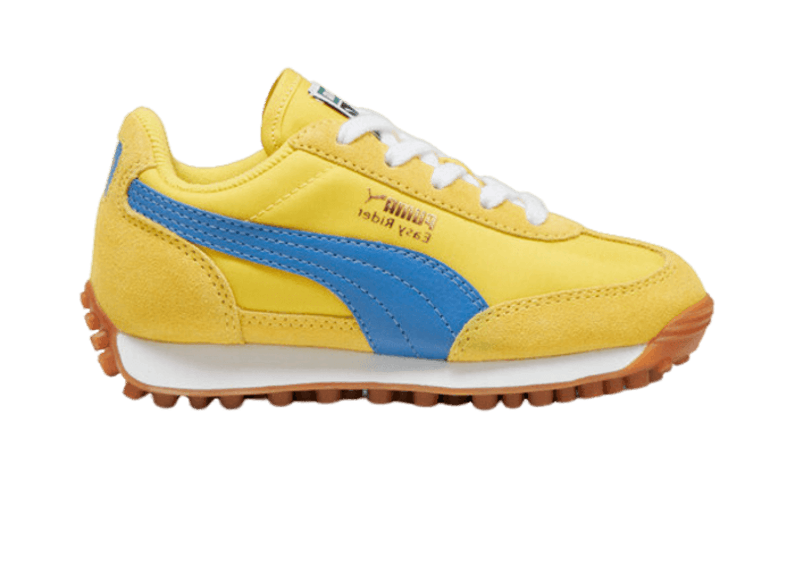 PUMA Easy Rider Vintage Sneakers in Speed Yellow/Bluemazing/Gold (PS)